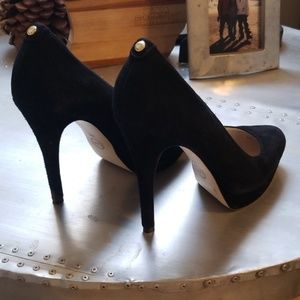 Michael Kors Black Suede Heels
